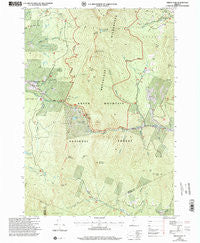 Bread Loaf Vermont Historical topographic map, 1:24000 scale, 7.5 X 7.5 Minute, Year 1997