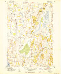 Bridport Vermont Historical topographic map, 1:24000 scale, 7.5 X 7.5 Minute, Year 1950