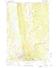 Bristol Vermont Historical topographic map, 1:24000 scale, 7.5 X 7.5 Minute, Year 1963