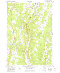 Brookfield Vermont Historical topographic map, 1:24000 scale, 7.5 X 7.5 Minute, Year 1980