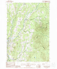 Burke Mountain Vermont Historical topographic map, 1:24000 scale, 7.5 X 7.5 Minute, Year 1988