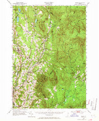 Burke Vermont Historical topographic map, 1:62500 scale, 15 X 15 Minute, Year 1951
