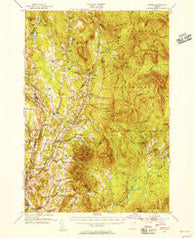 Burke Vermont Historical topographic map, 1:62500 scale, 15 X 15 Minute, Year 1951