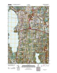 Burlington Vermont Historical topographic map, 1:24000 scale, 7.5 X 7.5 Minute, Year 2012