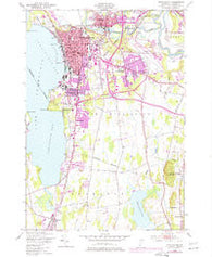 Burlington Vermont Historical topographic map, 1:24000 scale, 7.5 X 7.5 Minute, Year 1948