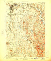 Burlington Vermont Historical topographic map, 1:62500 scale, 15 X 15 Minute, Year 1906