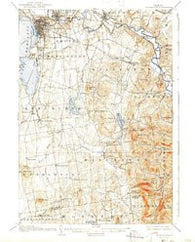 Burlington Vermont Historical topographic map, 1:62500 scale, 15 X 15 Minute, Year 1906