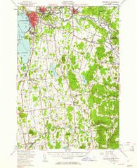 Burlington Vermont Historical topographic map, 1:62500 scale, 15 X 15 Minute, Year 1948
