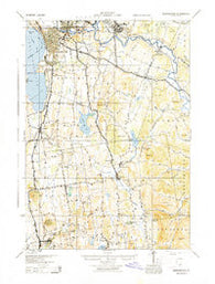 Burlington Vermont Historical topographic map, 1:62500 scale, 15 X 15 Minute, Year 1944