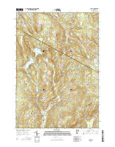 Cabot Vermont Current topographic map, 1:24000 scale, 7.5 X 7.5 Minute, Year 2015