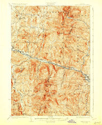 Camels Hump Vermont Historical topographic map, 1:62500 scale, 15 X 15 Minute, Year 1924