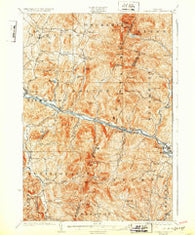 Camels Hump Vermont Historical topographic map, 1:62500 scale, 15 X 15 Minute, Year 1924