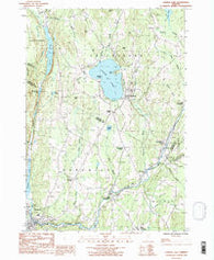 Caspian Lake Vermont Historical topographic map, 1:24000 scale, 7.5 X 7.5 Minute, Year 1986