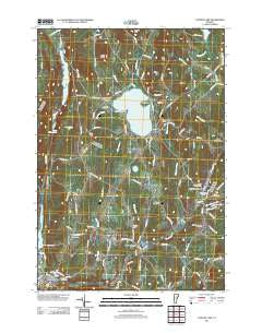 Caspian Lake Vermont Historical topographic map, 1:24000 scale, 7.5 X 7.5 Minute, Year 2012