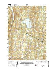 Caspian Lake Vermont Current topographic map, 1:24000 scale, 7.5 X 7.5 Minute, Year 2015