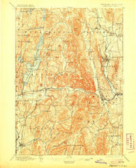 Castleton Vermont Historical topographic map, 1:62500 scale, 15 X 15 Minute, Year 1897