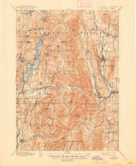 Castleton Vermont Historical topographic map, 1:62500 scale, 15 X 15 Minute, Year 1897