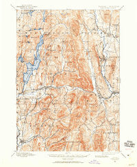 Castleton Vermont Historical topographic map, 1:62500 scale, 15 X 15 Minute, Year 1895