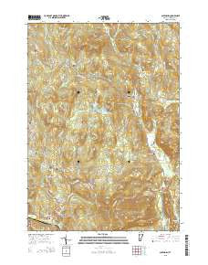 Cavendish Vermont Current topographic map, 1:24000 scale, 7.5 X 7.5 Minute, Year 2015