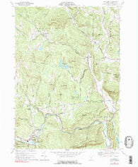 Cavendish Vermont Historical topographic map, 1:24000 scale, 7.5 X 7.5 Minute, Year 1972