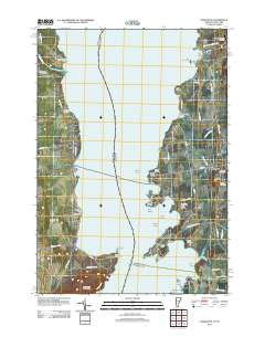Charlotte Vermont Historical topographic map, 1:24000 scale, 7.5 X 7.5 Minute, Year 2012