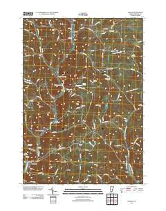 Chelsea Vermont Historical topographic map, 1:24000 scale, 7.5 X 7.5 Minute, Year 2012