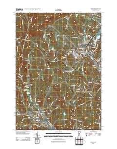 Chester Vermont Historical topographic map, 1:24000 scale, 7.5 X 7.5 Minute, Year 2012