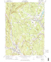 Chester Vermont Historical topographic map, 1:24000 scale, 7.5 X 7.5 Minute, Year 1972