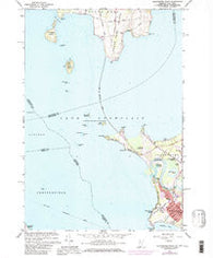 Colchester Point Vermont Historical topographic map, 1:24000 scale, 7.5 X 7.5 Minute, Year 1966