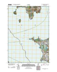 Colchester Point Vermont Historical topographic map, 1:24000 scale, 7.5 X 7.5 Minute, Year 2012