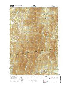 Cold Hollow Mountains Vermont Current topographic map, 1:24000 scale, 7.5 X 7.5 Minute, Year 2015