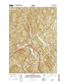 Concord Vermont Current topographic map, 1:24000 scale, 7.5 X 7.5 Minute, Year 2015