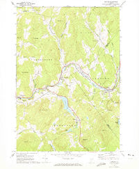 Concord Vermont Historical topographic map, 1:24000 scale, 7.5 X 7.5 Minute, Year 1967