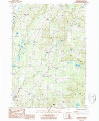 Craftsbury Vermont Historical topographic map, 1:24000 scale, 7.5 X 7.5 Minute, Year 1986