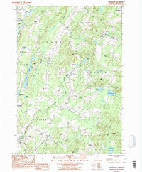 Craftsbury Vermont Historical topographic map, 1:24000 scale, 7.5 X 7.5 Minute, Year 1986