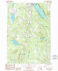 Crystal Lake Vermont Historical topographic map, 1:24000 scale, 7.5 X 7.5 Minute, Year 1986