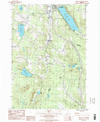 Crystal Lake Vermont Historical topographic map, 1:24000 scale, 7.5 X 7.5 Minute, Year 1986