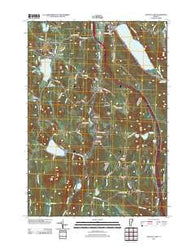Crystal Lake Vermont Historical topographic map, 1:24000 scale, 7.5 X 7.5 Minute, Year 2012