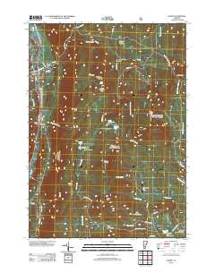 Danby Vermont Historical topographic map, 1:24000 scale, 7.5 X 7.5 Minute, Year 2012