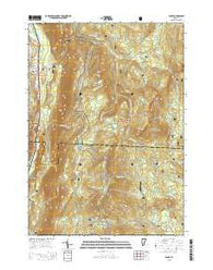 Danby Vermont Current topographic map, 1:24000 scale, 7.5 X 7.5 Minute, Year 2015