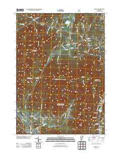 Dorset Vermont Historical topographic map, 1:24000 scale, 7.5 X 7.5 Minute, Year 2012