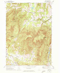 Dorset Vermont Historical topographic map, 1:24000 scale, 7.5 X 7.5 Minute, Year 1967