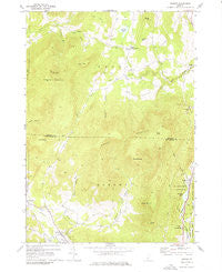 Dorset Vermont Historical topographic map, 1:24000 scale, 7.5 X 7.5 Minute, Year 1967