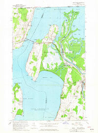 East Alburg Vermont Historical topographic map, 1:24000 scale, 7.5 X 7.5 Minute, Year 1964