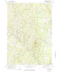 East Corinth Vermont Historical topographic map, 1:24000 scale, 7.5 X 7.5 Minute, Year 1973
