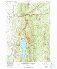 East Middlebury Vermont Historical topographic map, 1:24000 scale, 7.5 X 7.5 Minute, Year 1944