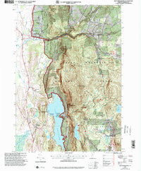 East Middlebury Vermont Historical topographic map, 1:24000 scale, 7.5 X 7.5 Minute, Year 1997