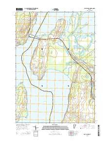 East Alburg Vermont Current topographic map, 1:24000 scale, 7.5 X 7.5 Minute, Year 2015