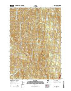 East Corinth Vermont Current topographic map, 1:24000 scale, 7.5 X 7.5 Minute, Year 2015