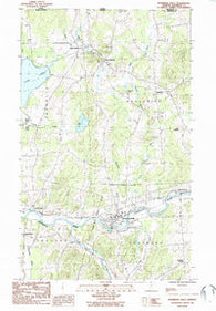 Enosburg Falls Vermont Historical topographic map, 1:24000 scale, 7.5 X 7.5 Minute, Year 1986